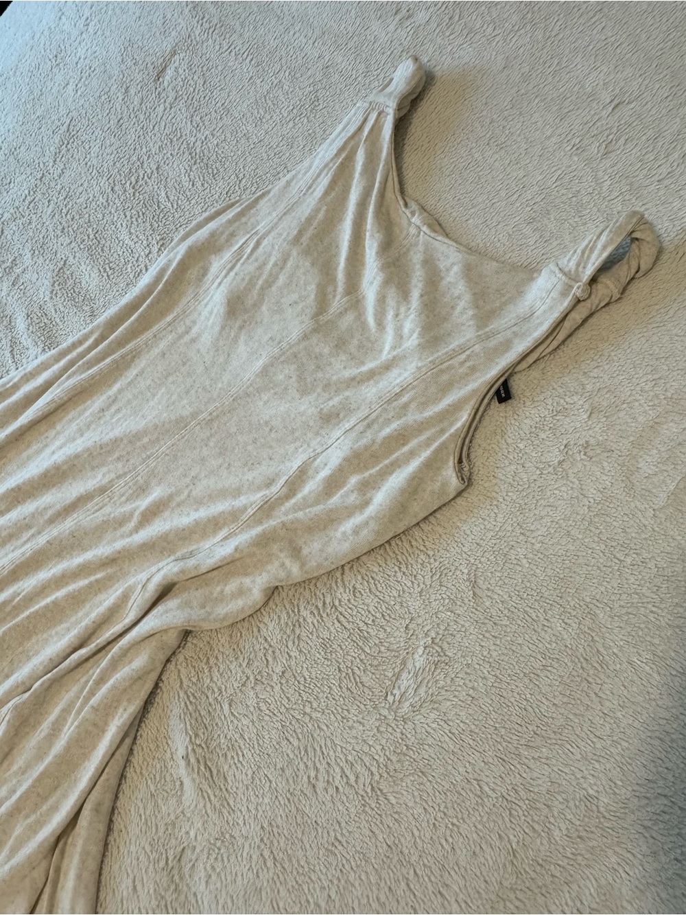 ASOS Light Beige Midi Tank Dress with twist low back